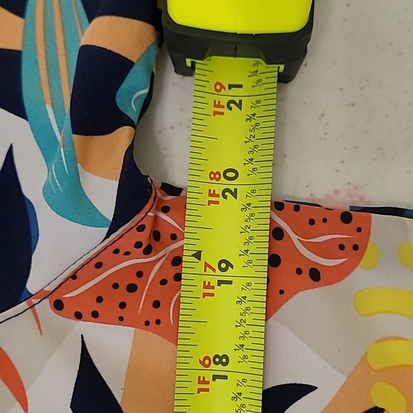 Good Vibes Vibrant Tropical Print Men's Casual Button Down Shirt size Small - Picture 5 of 6